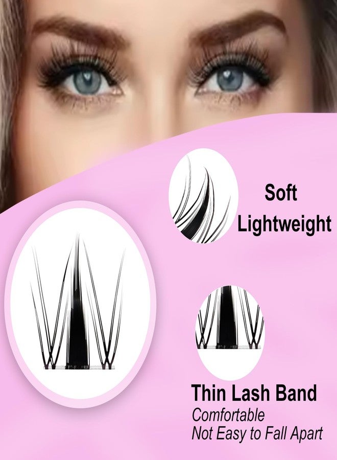 SenRocc Lash Clusters Fairy Lash Clusters Manga Eyelash Clusters 140pcs Cluster Eyelash Extensions D Curl Individual Lashes 8-16mm Mix Length (QF-0.07D-8-16) - Image 4
